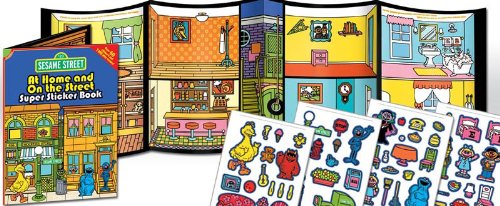 Sesame Street Classic at Home and on the Street Super Sticker Book