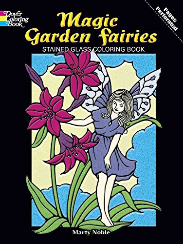 Fairies and Elves Stained Glass Colouring Book