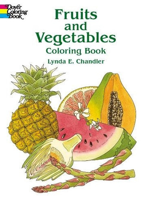 Fruits and Vegetables Colouring Book