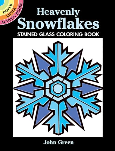 Heavenly Snowflakes Stained Glass Coloring Book