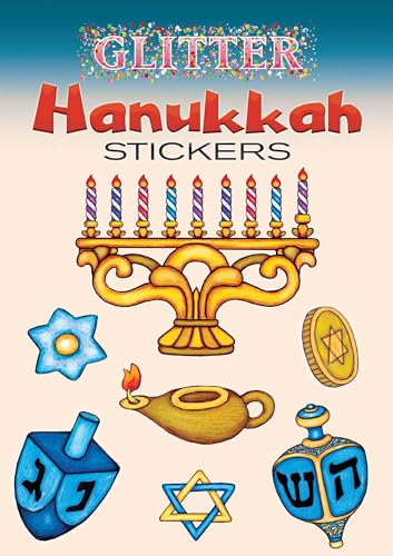 Glitter Hanukkah Stickers