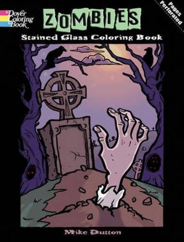 Zombies Stained Glass Coloring Book