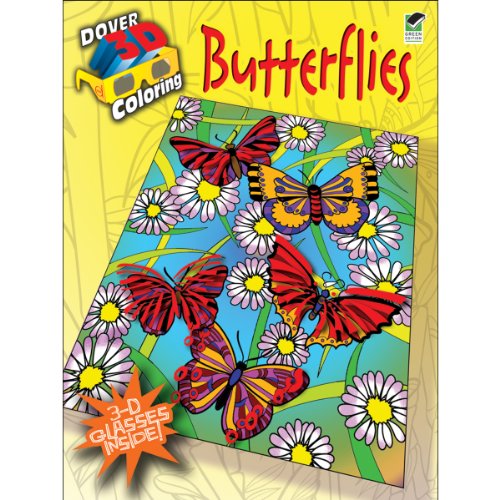 3-D Coloring Book - Butterflies