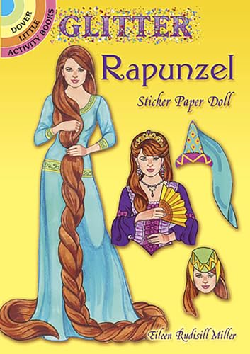 Glitter Rapunzel Sticker Paper Doll