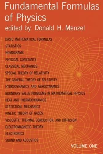 Fundamental Formulas of Physics: v. 1
