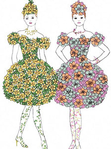 Creative Haven FLOWER ART Coloring Book 