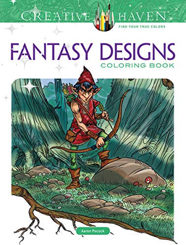 Creative Haven Fantasy Designs Coloring Book