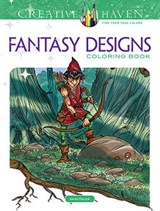 Creative Haven Fantasy Designs Coloring Book 