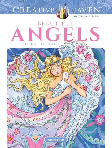 Creative Haven Beautiful Angels Coloring Book