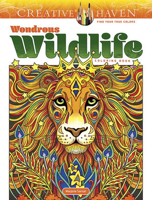 Creative Haven Wondrous Wildlife Coloring Book