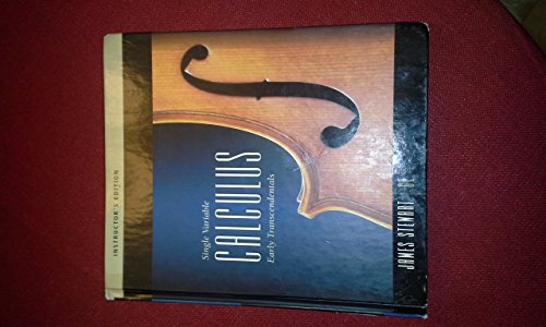 Single Var Calc ET W/CD 6e