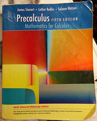 Precalculus, Enhanced Webassign Edition