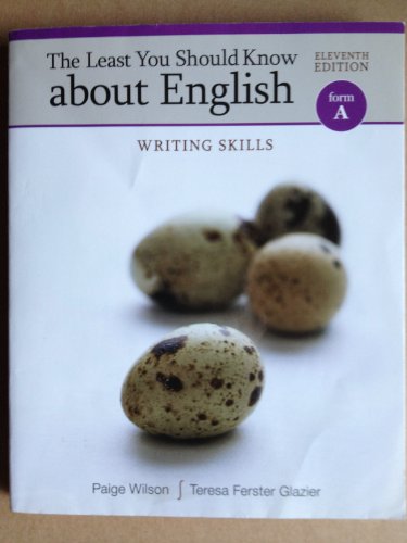 The Least You Should Know about English, Form A