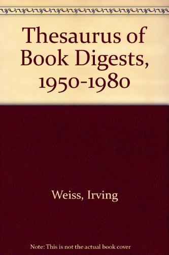 Thesaurus of Book Digests 1950