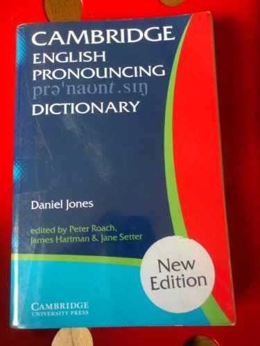 Cambridge English Pronouncing Dictionary