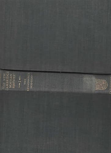 The New Cambridge Modern History: Volume 1, The Renaissance, 14931520