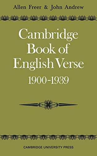 Cambridge Book of English Verse 19001939