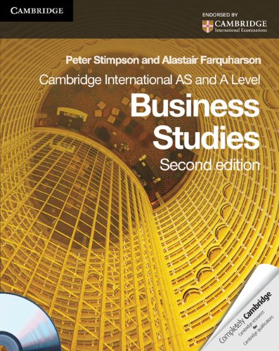 Cambridge International AS and A Level Business Studies Coursebook with CD-ROM