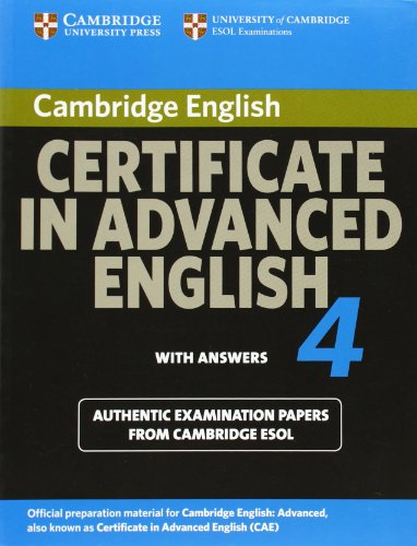 Cambridge Certificate in Advanced English 4 for Updated Exam Student's Book with answers
