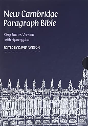 New Cambridge Paragraph Bible with Apocrypha, Black Calfskin Leather, KJ595:TA Black Calfskin