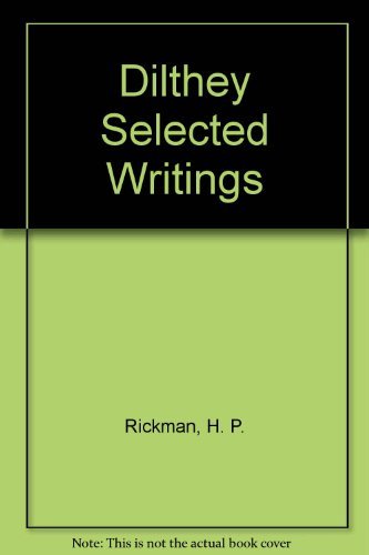 Dilthey Selected Writings