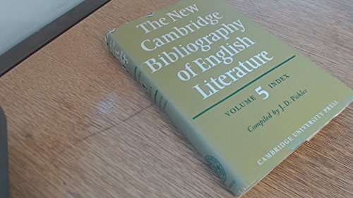The New Cambridge Bibliography of English Literature: Volume 5, Index