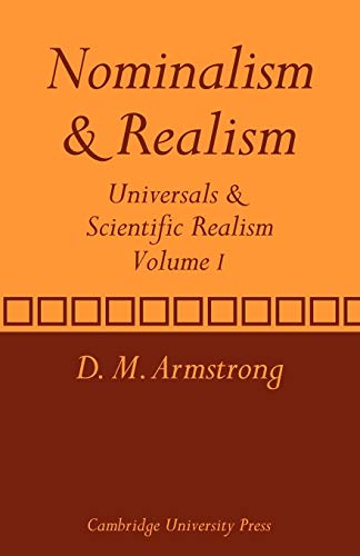 Nominalism and Realism: Volume 1
