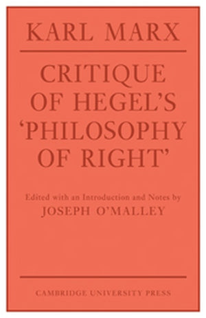 Critique of Hegel's 'Philosophy Of Right'