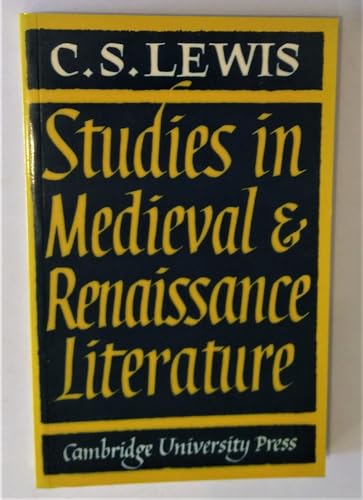 Studies in Medieval Renaissance Literature