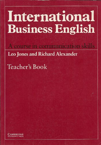 International Business English Teacher's book