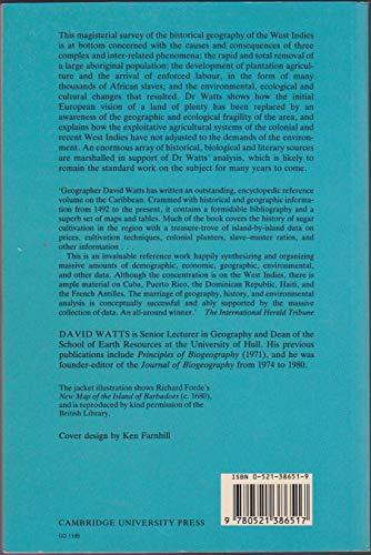 The West Indies: Patterns of Development, Culture and Environmental Change since 1492