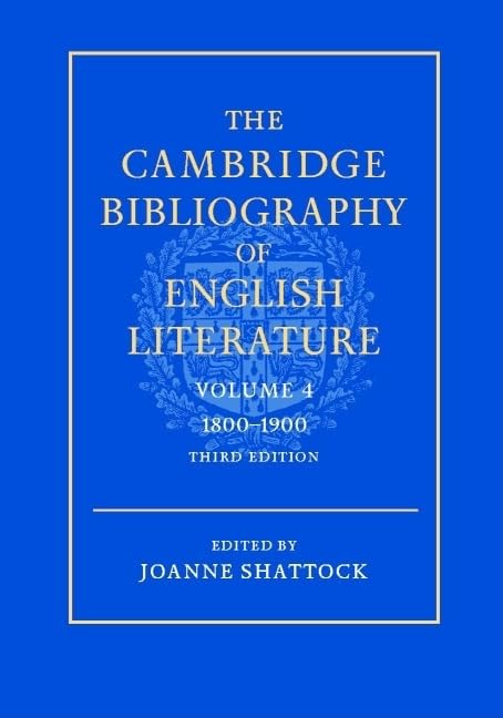 The Cambridge Bibliography of English Literature, 1800-1900