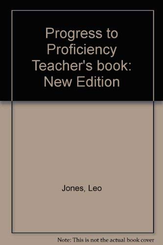 Progress to Proficiency Teacher's book