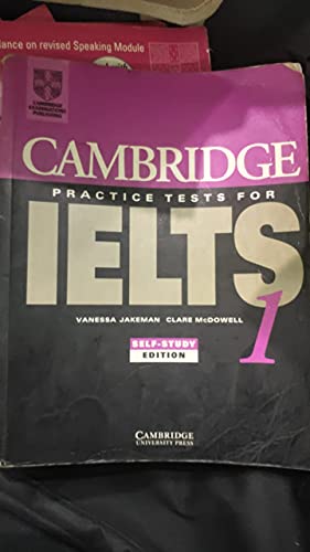Cambridge Practice Tests for IELTS 1 Self-study Student's Book