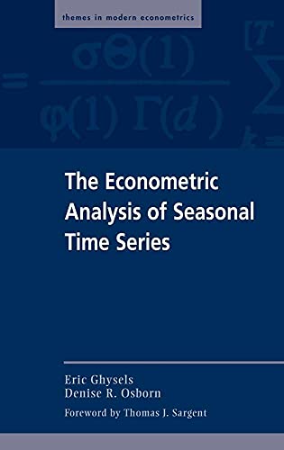 The Econometric Analysis of Seasonal Time Series