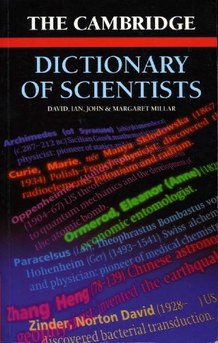 The Cambridge Dictionary of Scientists