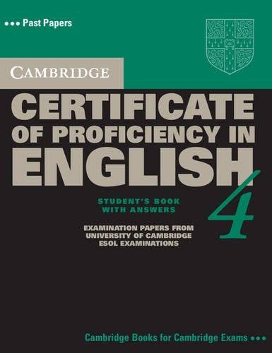 Cambridge Certificate of Proficiency in English 4 Student's Book with Answers