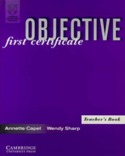 Objective: First Certificate Teacher's book
