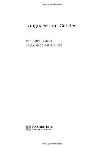 Language and Gender