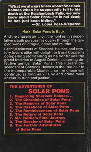 Further Adventures of Solar Pons