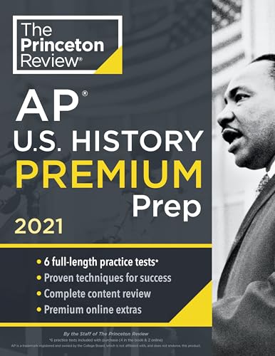 Princeton Review AP U.S. History Premium Prep, 2021