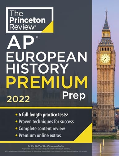 Princeton Review AP European History Premium Prep, 2022
