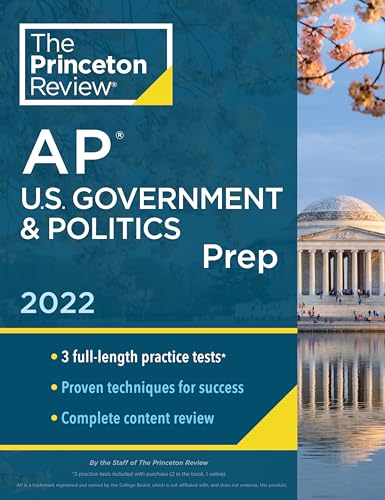 Princeton Review AP U.S. Government & Politics Prep, 2022