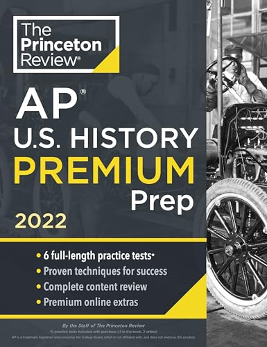 Princeton Review AP U.S. History Premium Prep, 2022