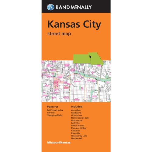 Folded Map Kansas City Streets Mo