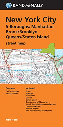 Rand McNally New York City 5 Boroughs, New York Street Map