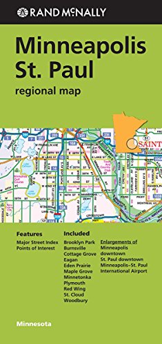 Rand McNally Minneapolis/St. Paul, Minnesota Regional Map