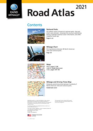 Rand McNally 2021 Road Atlas with Protective Vinyl Cover
