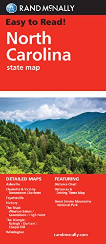 Rand McNally North Carolina State Map