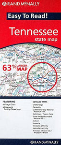 Rand McNally Easy to Read! Tennessee State Map 